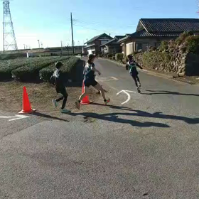 東金子駅伝　上り坂手前①の画像