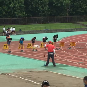 川越選手権100m③の画像