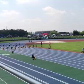 男子80m予選⑪の画像