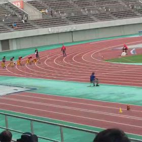 ５年男子100 m④の画像
