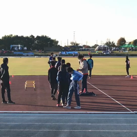 越谷カップ100m男子アップ⑧の画像