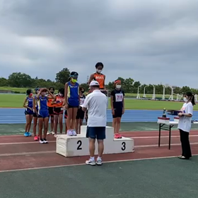 チャレンジトライアル女子リレー表彰式の画像