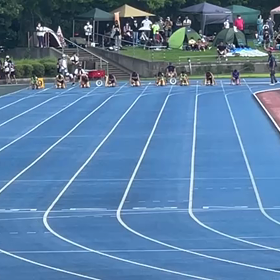 チャレンジトライアル男子100m決勝⑥の画像
