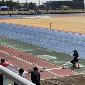 男子走り幅跳び３本目④の画像
