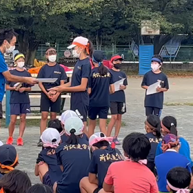 チャレンジトライアル 表彰式(女子リレー)  ③の画像