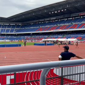 全国大会 女子走り高跳び(宮本さん)137㎝の跳躍の画像