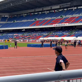 全国大会 女子走り高跳び(宮本さん)140㎝の跳躍の画像