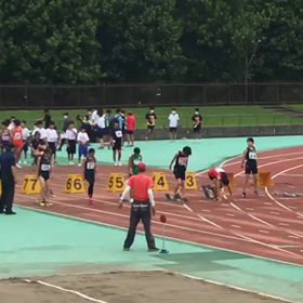 川越選手権100m⑤の画像