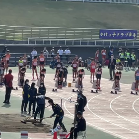 ６年男子100m④の画像