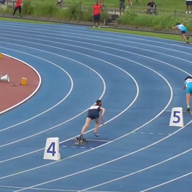 チャレンジトライアル女子リレー１組目ビデオ動画の画像