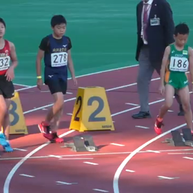 ５年男子100m 湊光くん５位入賞の画像