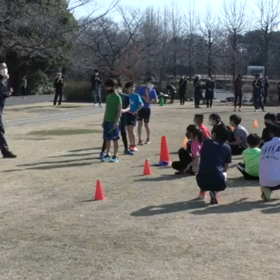 長距離記録会後のリレー(第２レース)①の画像
