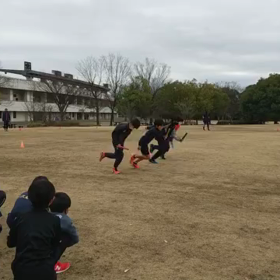 長距離記録会後のリレー②の画像