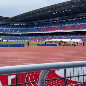 全国大会 女子走り高跳び(宮本さん)131㎝の跳躍の画像