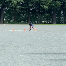 女子リレー練習⑤の画像