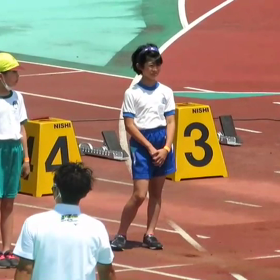橋本彩花さん 100m優勝の画像