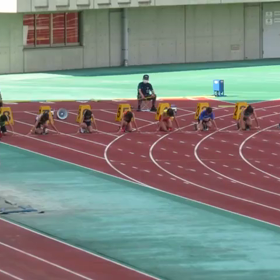 ６年女子100m 橋本彩花さん 優勝の画像