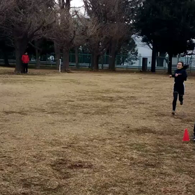 航空公園練習 1000m３組目 ゴール②の画像