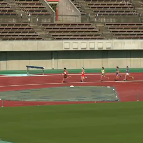 ６年男子1000m第４組②の画像
