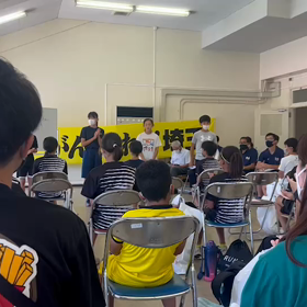 全国大会壮行会 宮本さんスピーチの画像