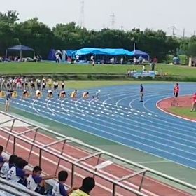 女子100ｍ ３組目の画像