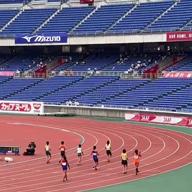 全国大会 女子100mＣ決勝(橋本さん)②の画像