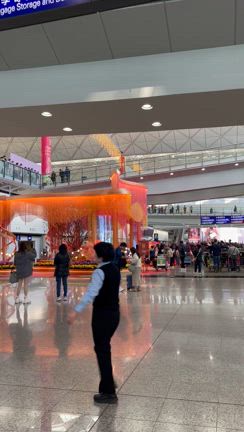 香港空港は旧正月仕様の記事動画