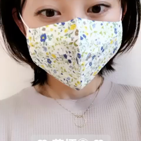 ♡  立体　布マスク　販売中　着用動画 ♡の画像