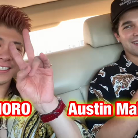 Austin MahoneとMV撮影☆の画像
