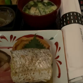 JALビジネスクラスの機内食☆ ロサンゼルス行き☆の画像