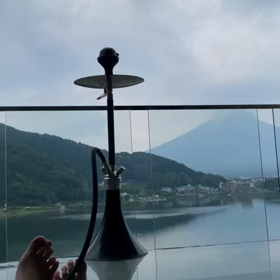 富士山と河口湖眺めて天然温泉に浸かりながらシーシャ♡の画像