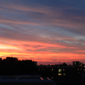 夕焼けの画像
