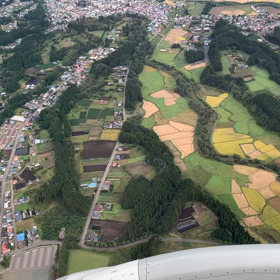 青森上空の画像
