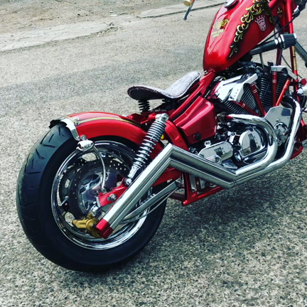 ドラッグスター250 ロングホイール 世界一カッコいいドラッグスター250 | 横浜universalcustomchoppersの