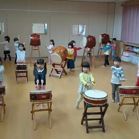 太鼓引き継ぎ式の画像