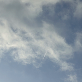 5/20 ハワイアン航空飛行機雲の画像