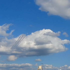 ブルーインパルス 予行練習の画像