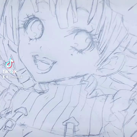 〈落書き〉TikTokにあけだ蜜璃イラスト（オリジナル風）の画像