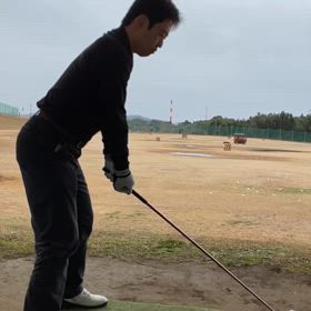 久々のゴルフ練習の画像