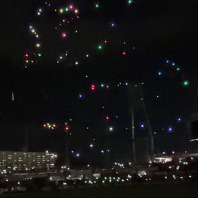 ドローンパフォーマンスショーの画像