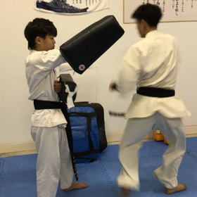 黒帯同士のスパーリング！の画像