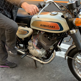 ”カワサキ350A7 ビンテージバイク！”の画像