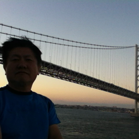 明石大橋   フェリーから。の画像
