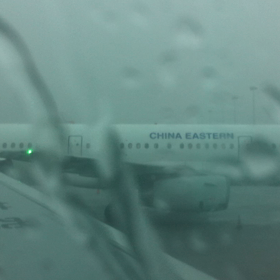 上海雷雨  欠航の画像