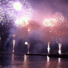 熱海の花火大会の画像