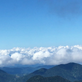 霞沢岳からのパノラマの画像