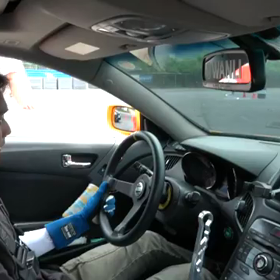 ユスンホくんがドリフト中の車内動画を投稿されました♪の画像