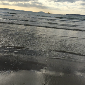 真冬の海への画像