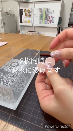 転写紙を水に浸すときに注意したい大事なこと♡の記事動画
