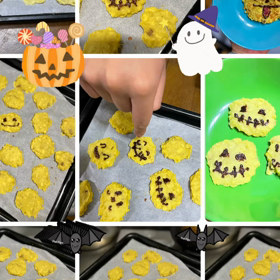 ハロウィンおばけ★スイートポテトを作りました♫の画像